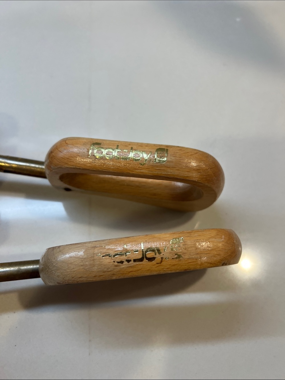 Vintage FootJoy Wooden Shoe Stretchers - Pair in Natural Wood - Picture 3 of 6
